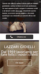 Mobile Screenshot of gioiellerialazzari.com